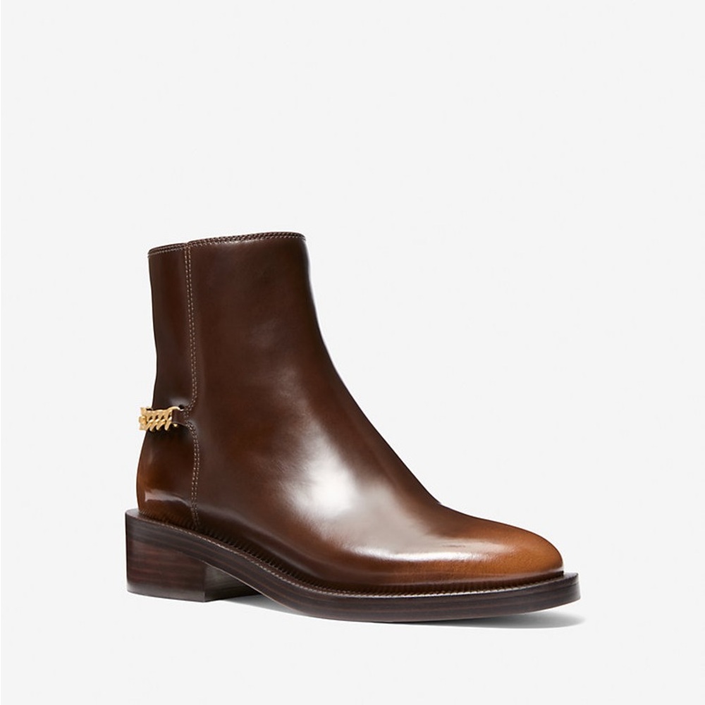 MICHAEL MICHAEL KORS Carlisle Burnished Leather waterproof women’s Boot 7 new